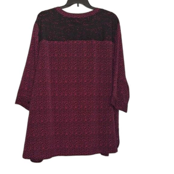 A Catherines Women's Top Plus Sized Office Core Lace Detail Cocktail Party 5X - Picture 8 of 8
